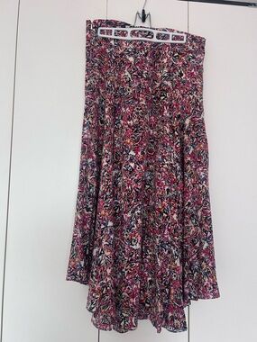 SALONI Pink Multi-Print Circle Skirt